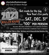 City Club of Baton Rouge NYE 2022