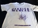 White T-shirt/Purple Logo