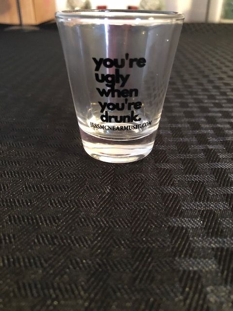 "You're Ugly When You're Drunk" Shot Glass