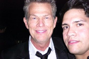 AARON CARUSO AND LEGENDARY MUSIC PRODUCER DAVID FOSTER IN LAS VEGAS AT HIS CONCERT "HITMAN" ON PBS
