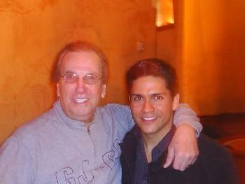 AARON CARUSO WITH THE MAN, THE LEGENDARY ACTOR AND SINGER, DANNY AIELLO AT THE MOHEGAN SUN CASINO
