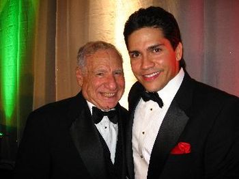 Aaron Caruso with legendary film maker Mel Brooks
