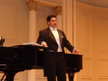 AARON CARUSO AT CARNEGIE HALL CONCERT
