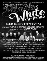 Black & White Affair Concert/Party HORNS & THINGS & HUBB'S GROOVE