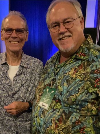 John Bartus with John Hiatt, 2023
