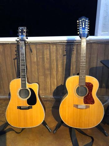 A couple of nice acoustic guitars for your playing pleasure...
