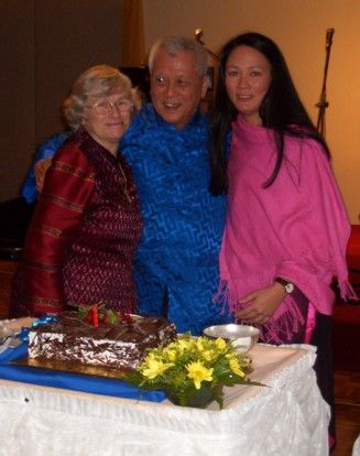 Mum, Dad & my Sister. "Had a few wines Dad?"
