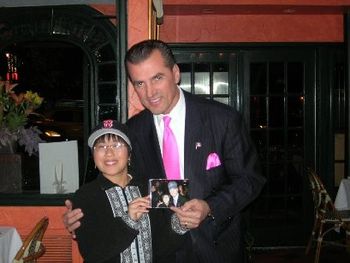 Nina w/Nino of Nino's restaurant NYC
