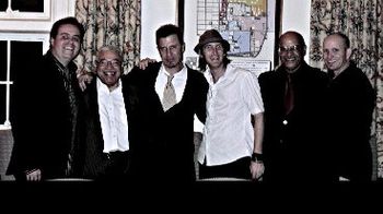 The band above from left to right, vocalist Chris Williams, Sax legend Justo Almario, bassist David Miller, drummer Mike Bennet, Nancy Wilson's musical director and pianist Llew Matthew, and yours tru
