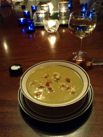 Split Pea Soup with Croutons

