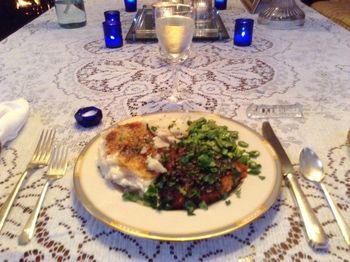 Chicken Schnitzel with Lemon and Capers, Fava Beans, and Potatoes au Gratin 2
