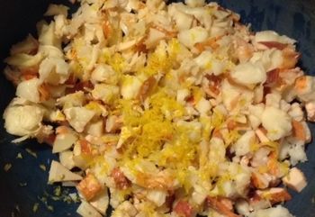 Lobster Meat with Lemon Zest
