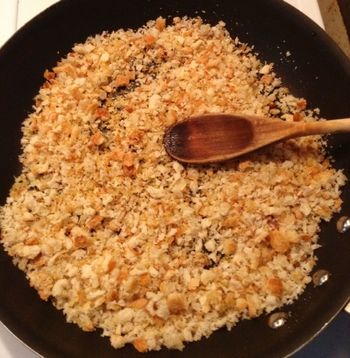 Toasting Breadcrumbs
