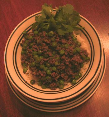 Thai Beef with Green Peas and Basmati Rice
