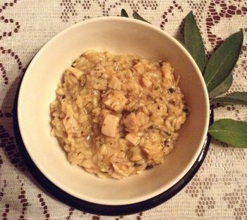 Turkey, Sage & Duxelles Risotto with White Truffle Oil
