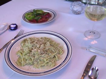 Fresh Chive Pasta with Heirloom Tomatoes
