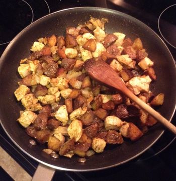 Chicken Curry:  Putting It Together in the Pan
