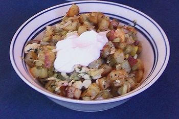Chicken Hash with Sour Cream
