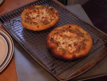 Garlic Scape Pizzas
