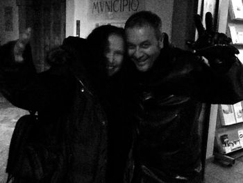 Franco Fanizzi and I before the show in Gandino, 1/26/13
