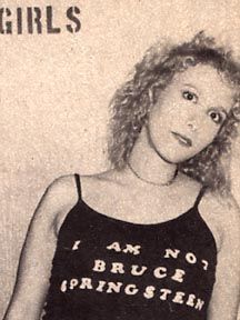Carolyne's response to all the comparisons and hype. From CREEM magazine (November 1981). Photo by Bob Sorce.
