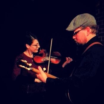 House Concerts provide rare opportunities...like getting to hear Corrie and Ron play Roanoke on the back Porch!
