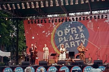 Julie and Band Play The Opry Plaza Party outside the Grand Ole Opry House ...opening for John Cowan 2005
