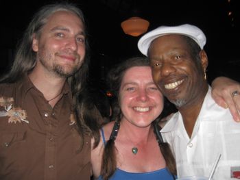 With Jan Bell and Walter Wolfman Washington in New Orleans, 2010
