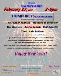 First Friday Music Club New Years Concert updated!