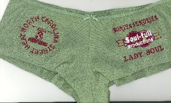 LADY SOUL NORTH CAROLINA STREET HEAT SERIES army green boy short underwear(Embroided Soulfull logo & words)

