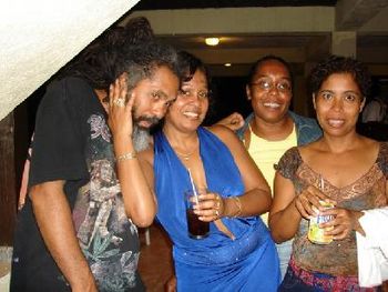 Ras Ric, Sister Donna, Cousin Carol and Sister Dale at Lost Beach Ja
