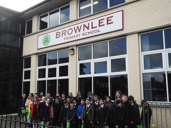 P7 Children taking part in the World Wide Student Strike for Climate Change on 15th March 2019. This was an opportunity for young people to show their concern for environmental issues which are leading to climate change. 