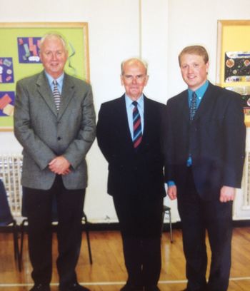 Three Brownlee Principals in 2003. Mr Kerr, Mr Stevenson and Mr Elliott
