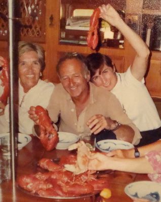 Ann's Birthday party; many years ago we dove to catch what we ate .
