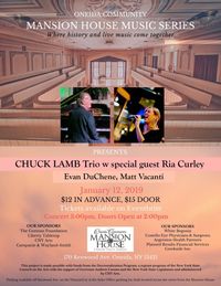 Chuck Lamb Quartet wsg Ria Curley @ The Mansion House Music Series