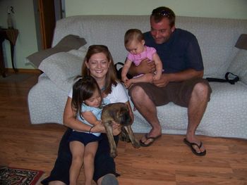 Jayda who is now Ruby, and her new family
