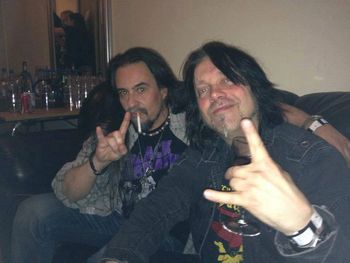 Christer Cuñat Candela (Doomdogs) & Leif Edling (Candlemass) - after Doomdogs gig with Candlemass
