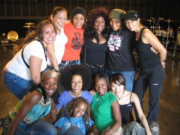 Beyonce's band with Chaka Kahn!
