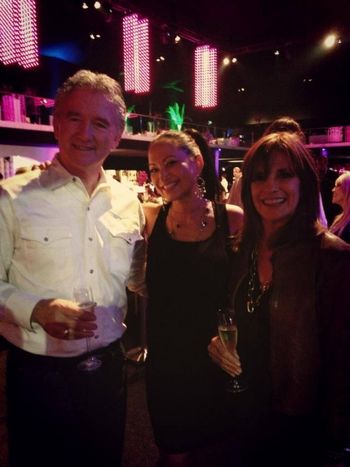 Performing in Austria - look who was in the audience! Patrick Duffy and Linda Gray from DALLAS!

