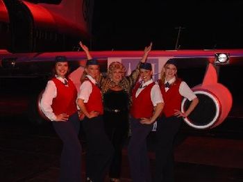 Cami with "Airport" dancers (2007 show)
