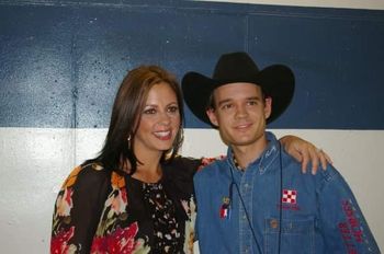 Rusty with Sara Evans
