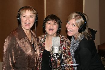 Trish Lester, Joan Enguita & Linda Geleris in-studio to record their "Women on the Move" acoustic CD
