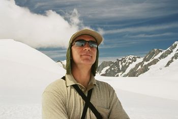 Barry on Fox Glacier in New Zealand
