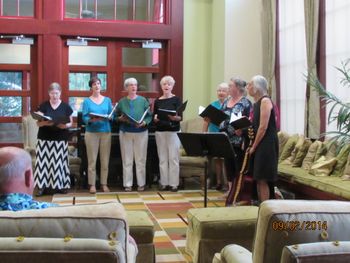 the WSC singing at SECU House in Chapel Hill
