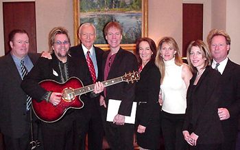 Nashville Songwriters in DC: (l-r) Ron Harbin, David Pack, Sen. Orrin Hatch (R-UT / Chairman of the Internet Subcommittee), Rick Carnes (SGA President), Debi Cochran, Suzanna Spring, NSAI staffer Rach
