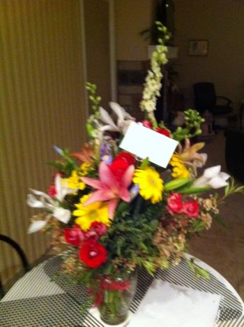 Floral arrangement from friends in Florida
