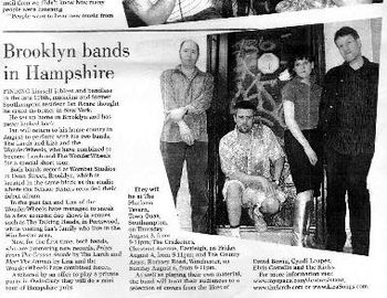 Hampshire Chronicle article (weekly arts supplement July 13-19, 2006)
