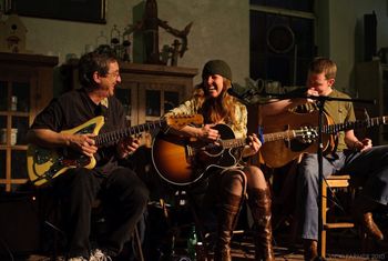 At the Chouse with Terry 'Buffalo' Ware and John Fullbright; photo courtesy of Vicki Farmer
