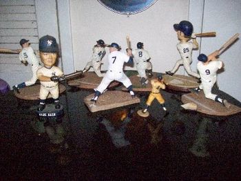 Joe D, Babe, Reggie, Mickey, Yogi, Lou, Jason, Roger Maris
