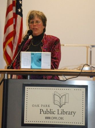 Bonni gives Stepson of the Blues talk at Oak Park library Feb 2011
